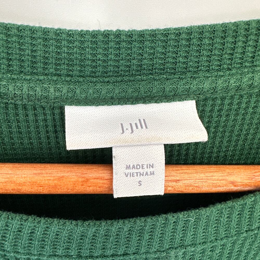 J. Jill Green Long Sleeve Thermal Tunic Shirt // S - Picture 3 of 8